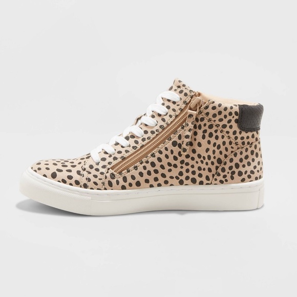 Women's Brooklin High Top Leopard Print Sneakers - Picture 4 of 4